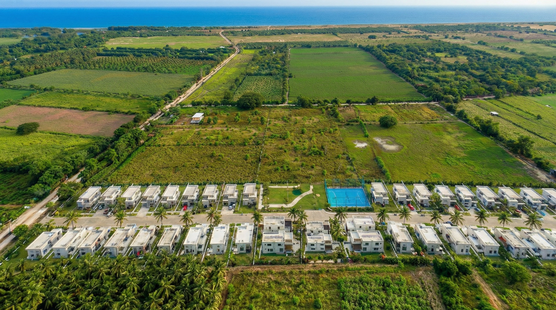 Cancha de pádel del residencial